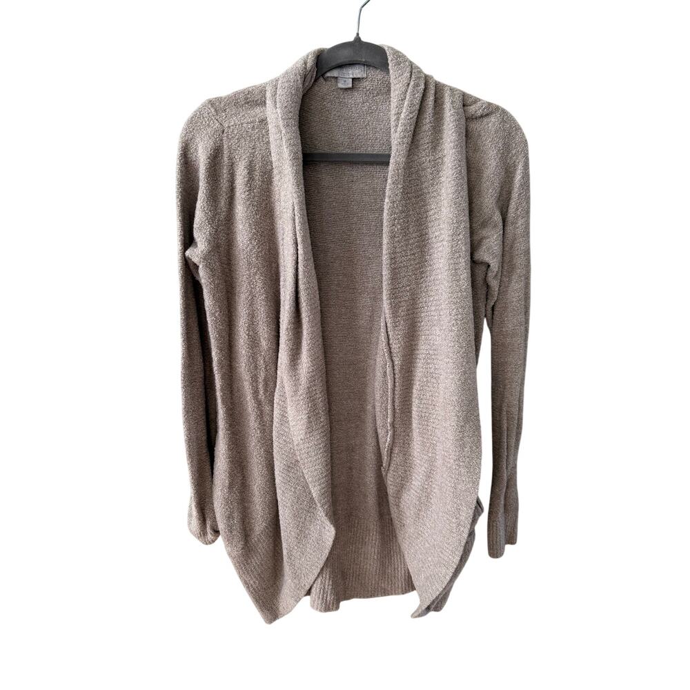 Barefoot Dream Cardigan Women's Medium Gray Open Front Long Sleeve Pockets